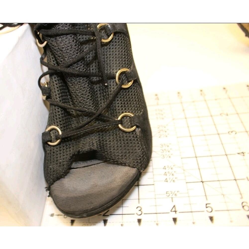 Sale❗️Dolce & Gabbana Italy Made Suede Mesh Peep Toe Stiletto Ankle Boots - Picture 11 of 16